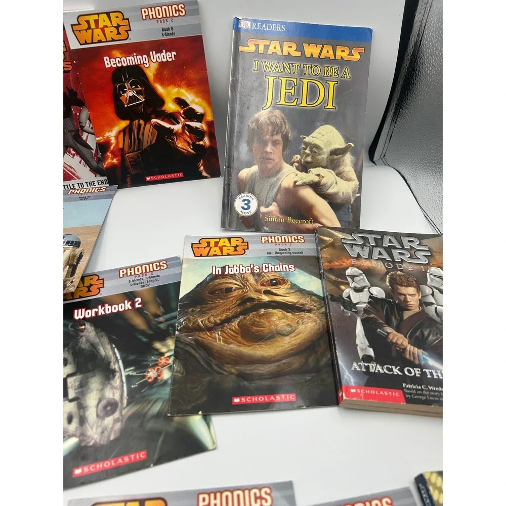 Star Wars Kids Book Lot of 8 Scholastic Phonics‎ DK Readers Clone Wars Rebels